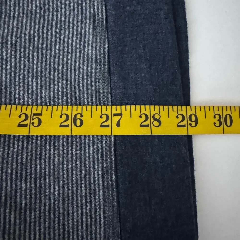 TASSO ELBA Sweatshirt‎ XXL Crew Neck Striped Extremely Soft Elbow Patches Casual